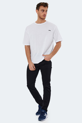 Slazenger KAISER Erkek Kısa Kollu T-Shirt Beyaz - Thumbnail