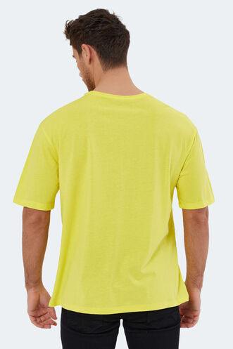 Slazenger KAISER Erkek Kısa Kollu T-Shirt Sarı - Thumbnail