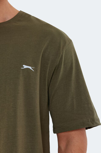 Slazenger KAISER Men's Short Sleeve T-Shirt Khaki - Thumbnail