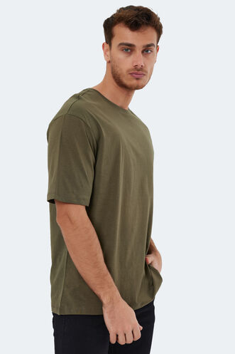 Slazenger KAISER Men's Short Sleeve T-Shirt Khaki - Thumbnail