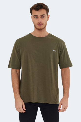Slazenger KAISER Men's Short Sleeve T-Shirt Khaki - Thumbnail