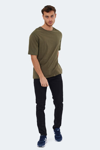 Slazenger KAISER Men's Short Sleeve T-Shirt Khaki - Thumbnail