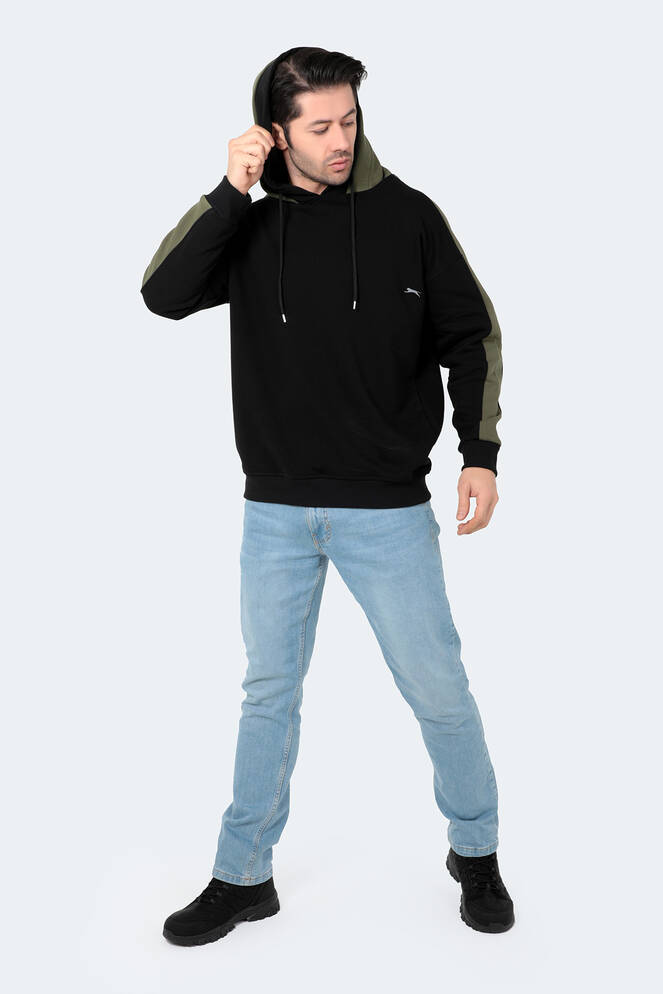 Slazenger KALEA Erkek Sweatshirt Siyah