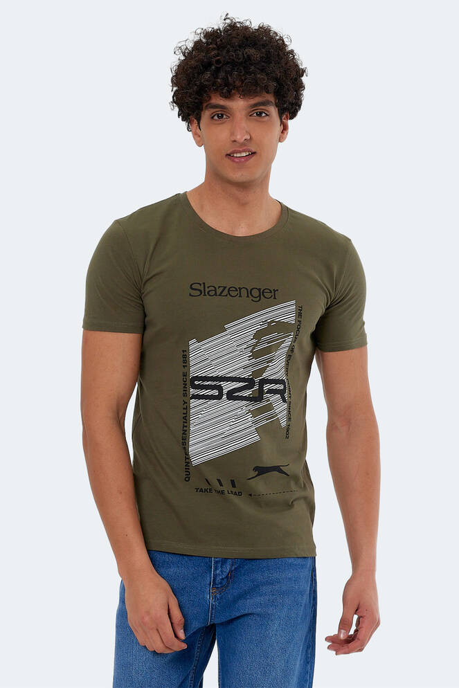 Slazenger KALEB Erkek Haki Tişört