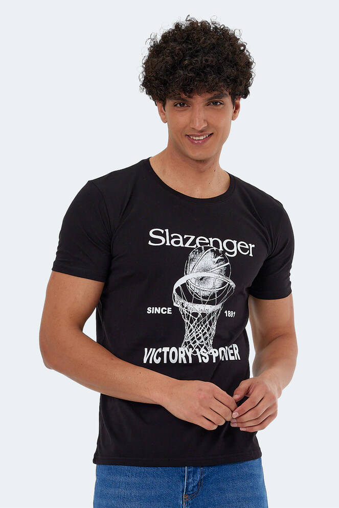 Slazenger KALEB Erkek Siyah Tişört