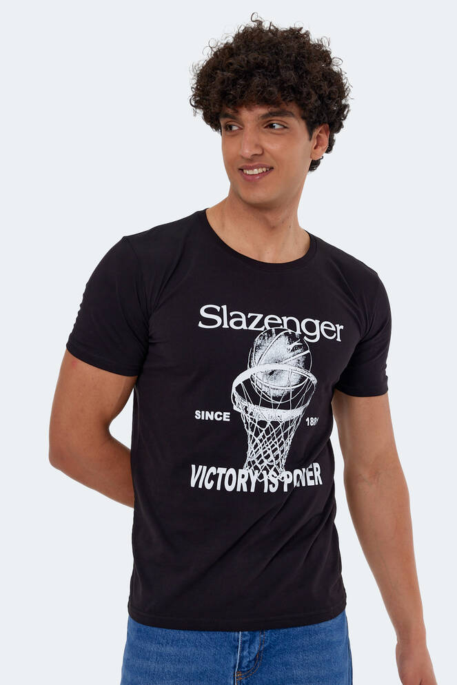 Slazenger KALEB Men's Short Sleeve T-Shirt Black