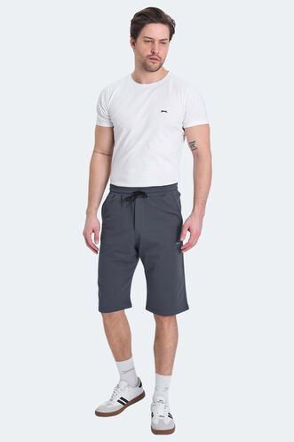 Slazenger KALEV Erkek Şort Koyu Gri - Thumbnail
