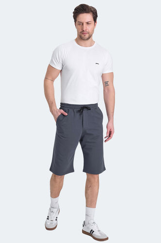 Slazenger KALEV Erkek Şort Koyu Gri - Thumbnail