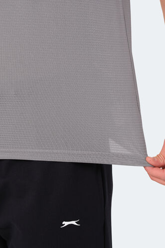 Slazenger KALLIAS Men's T-Shirt Gray - Thumbnail