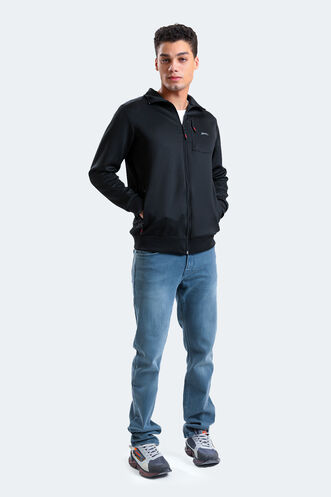 Slazenger KALYAN Erkek Sweatshirt Siyah - Thumbnail