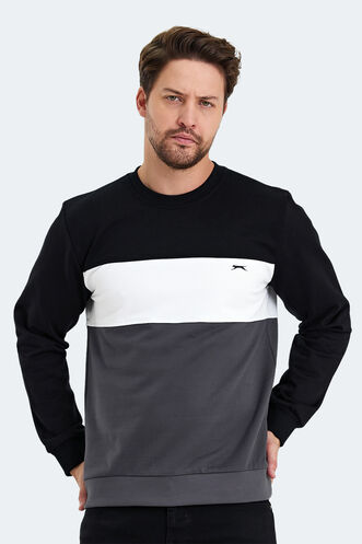 Slazenger KALYN Erkek Sweatshirt Siyah - Thumbnail