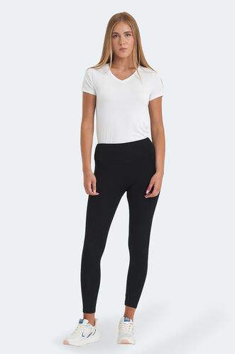 Slazenger - Slazenger KAMALA Kadın Siyah Tayt