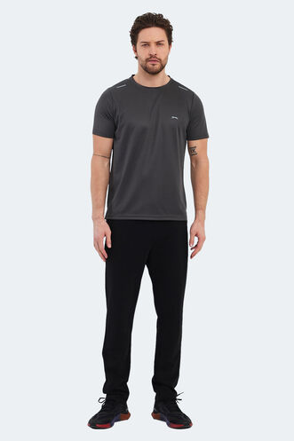 Slazenger KAMALANI Men's T-Shirt Dark Gray - Thumbnail