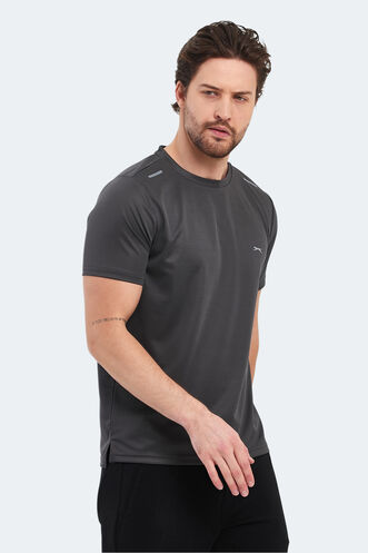 Slazenger KAMALANI Men's T-Shirt Dark Gray - Thumbnail