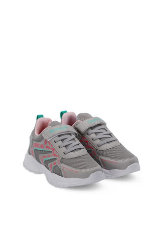 Slazenger KANNER Sneaker Girls Children's Shoes Gray - Pink - Thumbnail