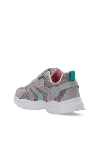 Slazenger KANNER Sneaker Girls Children's Shoes Gray - Pink - Thumbnail