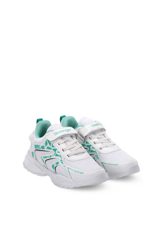 Slazenger KANNER Sneaker Girls Children's Shoes White - Green - Thumbnail