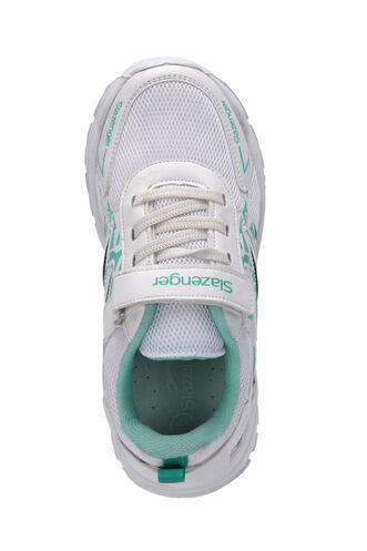 Slazenger KANNER Sneaker Girls Children's Shoes White - Green - Thumbnail
