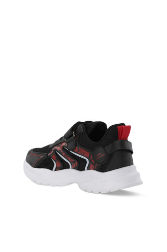 Slazenger KANNER Sneaker Boys' Shoes Black - Red - Thumbnail