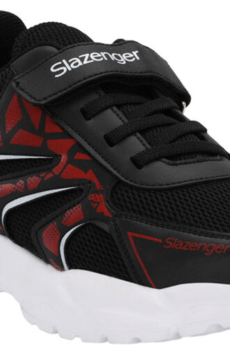 Slazenger KANNER Sneaker Boys' Shoes Black - Red - Thumbnail