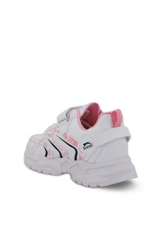 Slazenger KANNER Sneaker Girls Children's Shoes White - Pink - Thumbnail