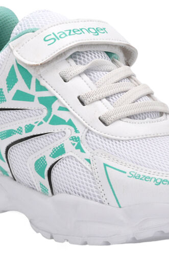 Slazenger KANNER Sneaker Kız Çocuk Ayakkabı Beyaz - Yeşil - Thumbnail