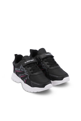 Slazenger KANNER Sneaker Boys' Shoes Black - Fuchsia - Thumbnail
