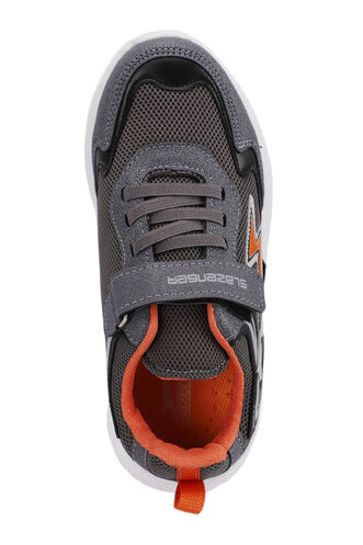 Slazenger KAORU Sneaker Boys' Shoes Dark Gray - Orange - Thumbnail