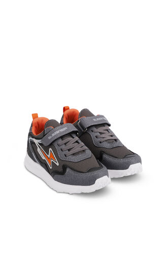 Slazenger KAORU Sneaker Boys' Shoes Dark Gray - Orange - Thumbnail