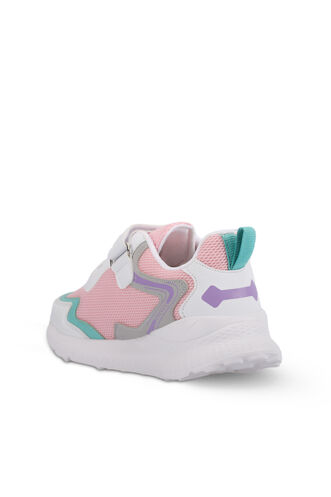 Slazenger KAORU Sneaker Girls Children Shoes Pink - White - Thumbnail