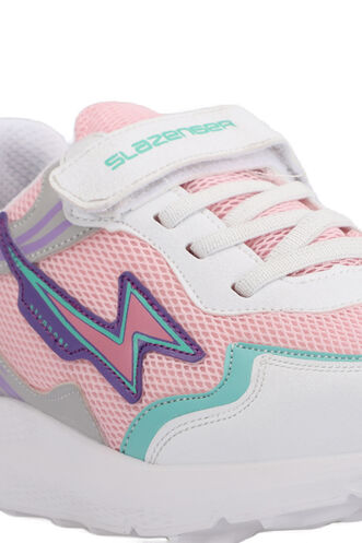 Slazenger KAORU Sneaker Girls Children Shoes Pink - White - Thumbnail