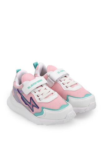 Slazenger KAORU Sneaker Girls Children Shoes Pink - White - Thumbnail