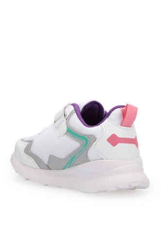 Slazenger KAORU Sneaker Girls Children's Shoes White - Lilac - Thumbnail
