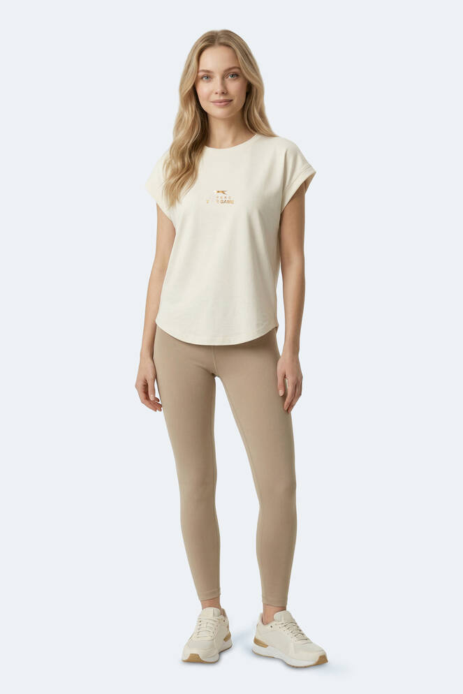 Slazenger KAPA Kadın Ekru Tişört