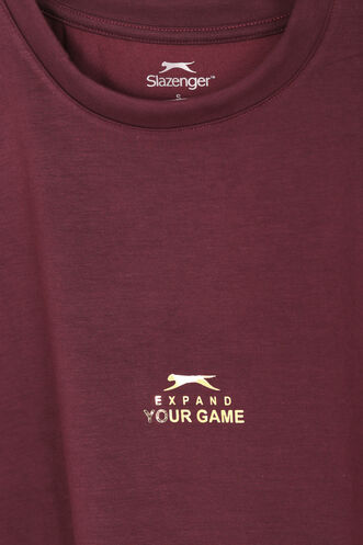 Slazenger KAPA Kadın Mürdüm Tişört - Thumbnail
