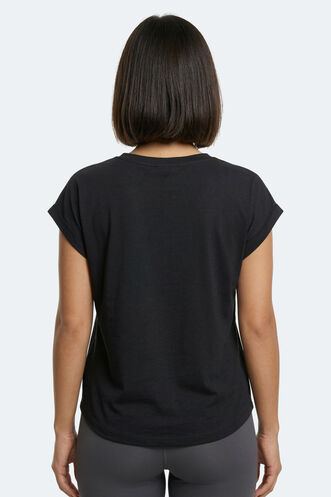 Slazenger KAPA Kadın Siyah Tişört - Thumbnail