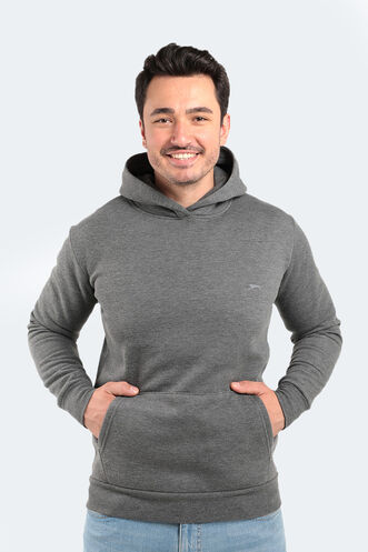 Slazenger KAPENA Erkek Sweatshirt Koyu Gri - Thumbnail