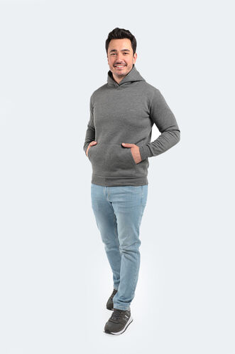 Slazenger KAPENA Erkek Sweatshirt Koyu Gri - Thumbnail