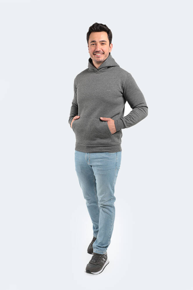 Slazenger KAPENA Erkek Sweatshirt Koyu Gri