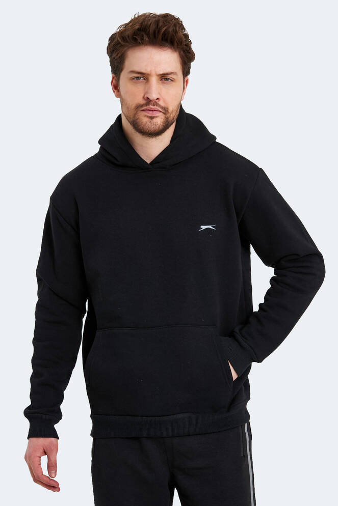 Slazenger KAPENA Erkek Sweatshirt Siyah