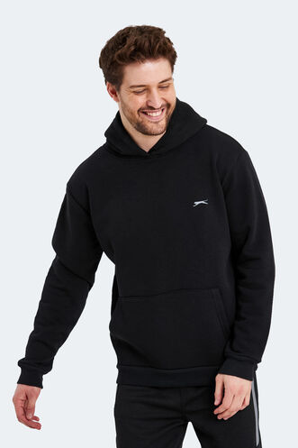 Slazenger KAPENA Erkek Sweatshirt Siyah - Thumbnail