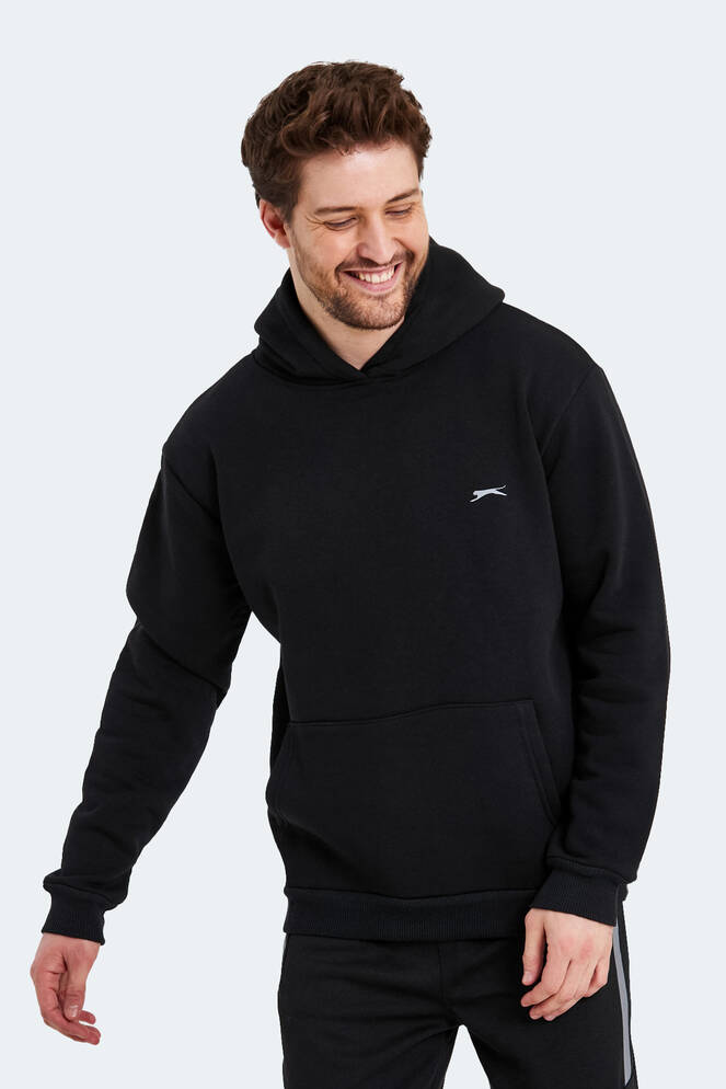 Slazenger KAPENA Erkek Sweatshirt Siyah