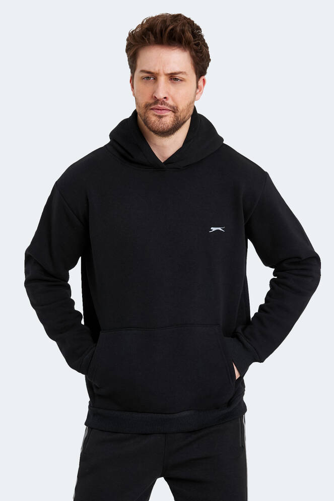 Slazenger KAPENA Erkek Sweatshirt Siyah