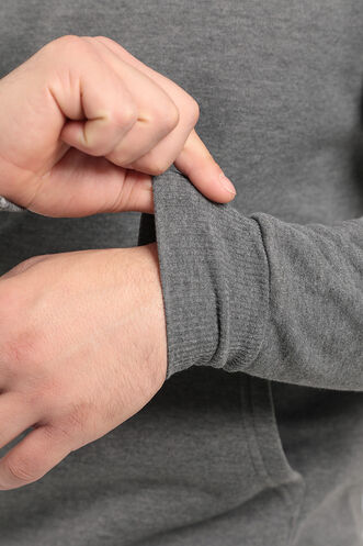 Slazenger KAPENA Men's Sweatshirt Dark Gray - Thumbnail