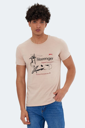 Slazenger - Slazenger KAREL Erkek Bej Tişört