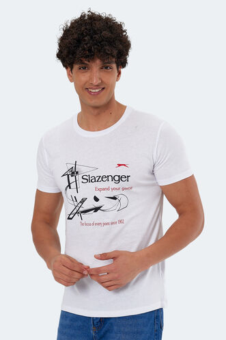 Slazenger - Slazenger KAREL Erkek Beyaz Tişört