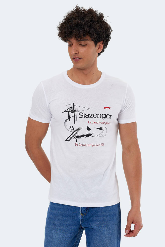 Slazenger KAREL Erkek Beyaz Tişört