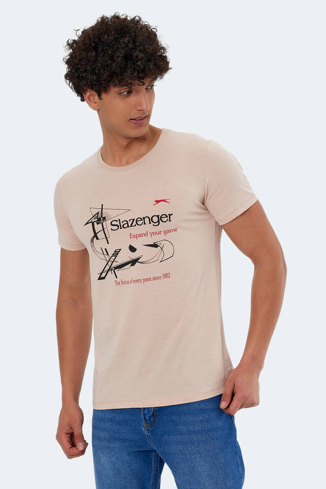 Slazenger KAREL Men's Short Sleeve T-Shirt Beige