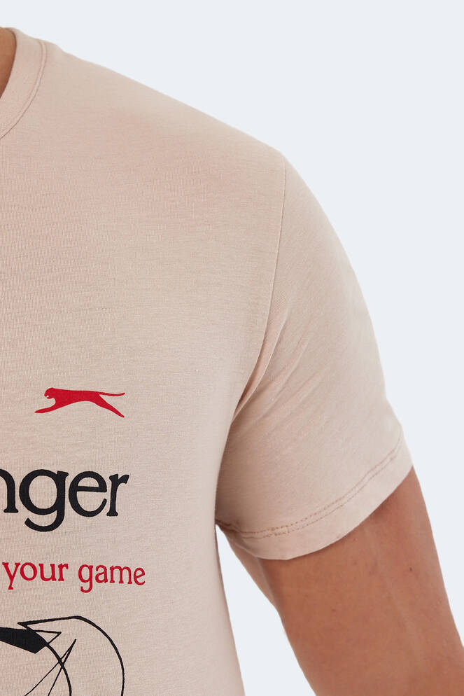 Slazenger KAREL Men's Short Sleeve T-Shirt Beige