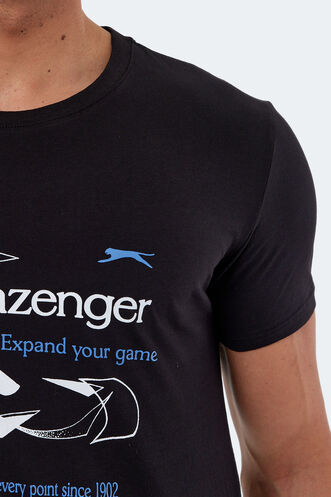 Slazenger KAREL Men's Short Sleeve T-Shirt Black - Thumbnail